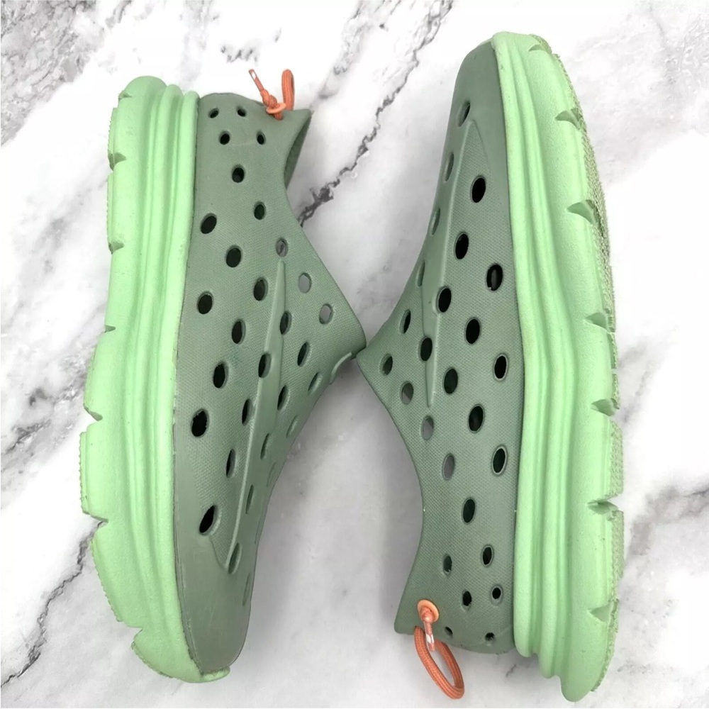 Women's Lightweight Green Slip-On Athletic Clog - Picture 7 of 10